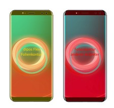 2x pellicola protettiva per Ulefone Power 3S incl. arrotondamento pellicola flessibile dipos display