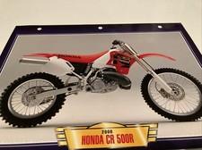 Honda CR500R cross 2000 CR500 R fiche carte moto passion collection Atlas 500CR
