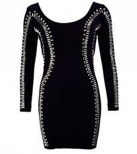 Nuovo Mini Abito In Perline