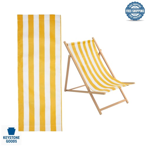 Yellow white striped beach - &,