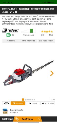 Tagliasiepi professionale efco - professionale,