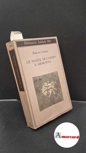 Calasso roberto nozze - roberto,, le