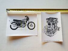YAMAHA TX 500 1973 lotto 2 foto cartella stampa originali PRESS PHOTO  