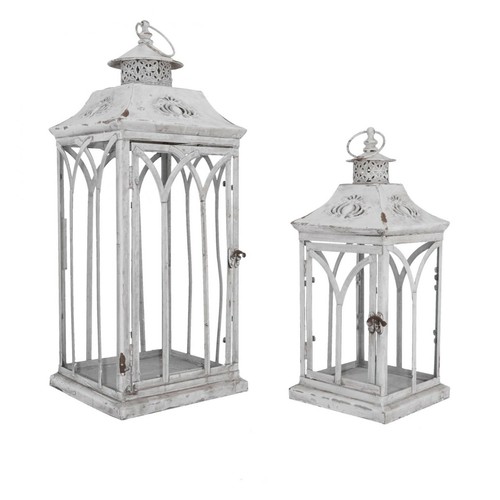 Set due lanterne ferro - set,