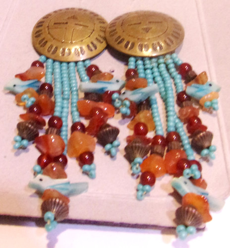 Orecchini vintage zuni - vintage,