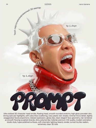 Poster prompt futuristico punk - prompt,