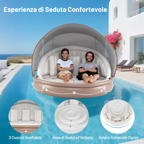 Isola gonfiabile piscina - da,