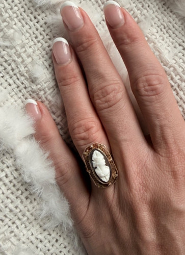 Anello antico cammeo atena - anello, in