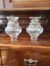   Paralumi In Vetro Antico Coppia