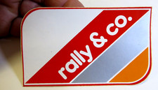 ADESIVO VINTAGE " RALLY & CO