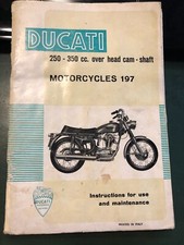 Ducati moto 250 350 Mark 3 Scrambler libretto manuale uso e manutenzione 1970