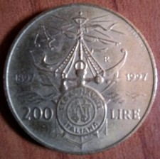 moneta 200 lire Italiane Lega