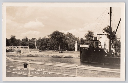 Cartolina rppc canal soulanges - cartolina,
