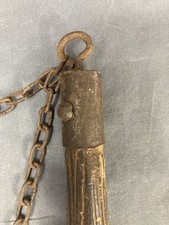 Mazza Da Battaglia Medievale Doppia Palla In Ferro Artigianale Lunghezza 40 Cm