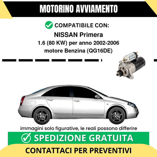 Motorino avviamento nissan - motorino,