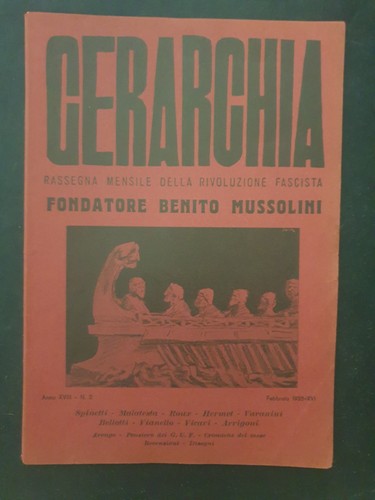 Rivista gerarchia rassegna - rivista,
