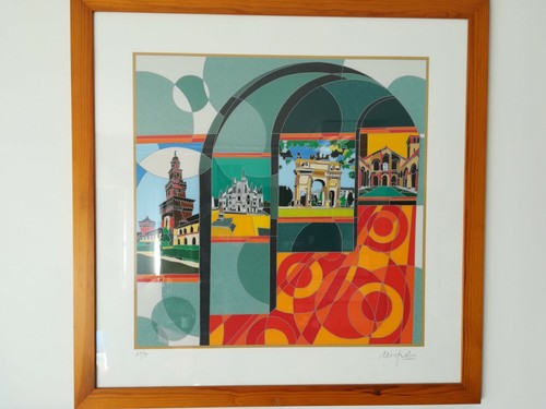 Ugo nespolo serigrafia - ugo,