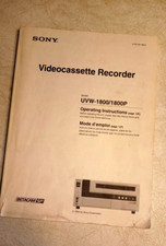 Sony uvw 1800 betacam - sony, sp
