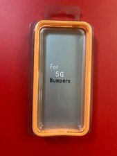 COVER custodia case x iPHONE 5 5s ARANCIONE ORANGE in GOMMA BUMPERS