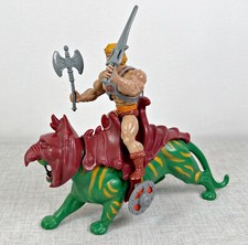 HE-MAN & BATTLE CAT COMPLETO VINTAGE 1981 MOTU MASTERS OF THE UNIVERSE