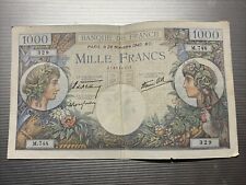 Banconota 1000 Franchi Francesi 1940