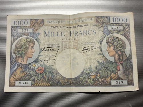 Banconota 1000 franchi - 1000,