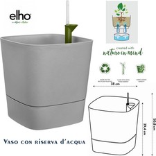 elho Vaso Greensense aqua care square, 38 cm, Cemento chiaro