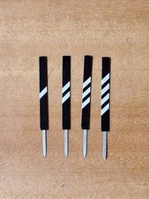 MA IL TRENO Set di 4 cartelli segnaletica lungo linea ferroviaria in metallo