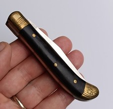 Couteau pliant ancien Gimel corne laiton 10 cm vintage folding pocket knife Fran