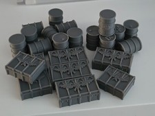 (8) Crates and (16) Barrels