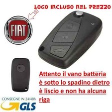 guscio cover chiave telecomando x fiat grande punto bravo fiorino qubo logo