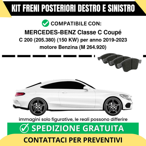 Pastiglie freno posteriori - pastiglie,