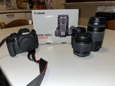 Canon ESO 1200D, compresa di tre obiettivi completamente originali Canon.