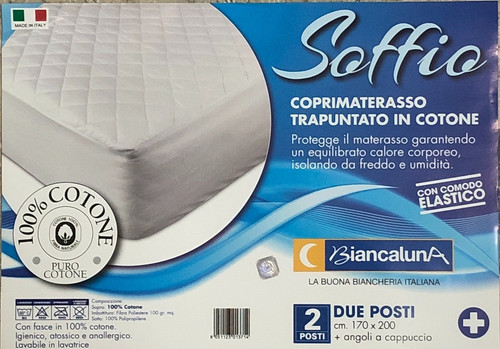 Coprimaterasso trapuntato in - coprimaterasso,