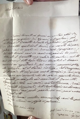 Piego lettera roma sagra - lettera,
