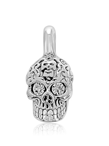 Ciondolo teschio catrina vero - catrina,,