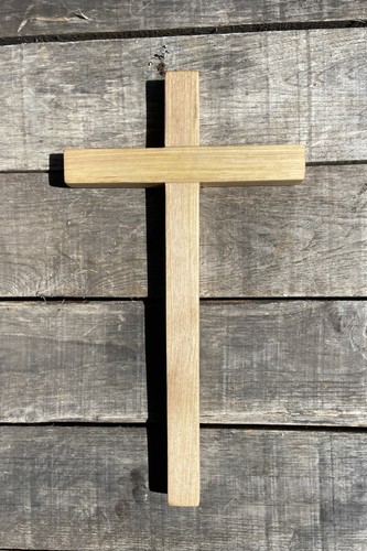 Croce legno noce 38x21 - legno, di