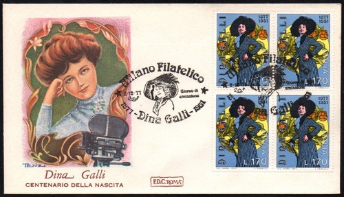 Fdc roma 1977 quartina - roma,