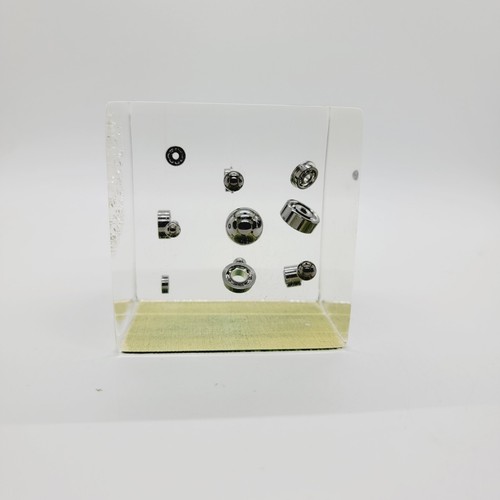 Fermacarte mcm lucite cube con - fermacarte,