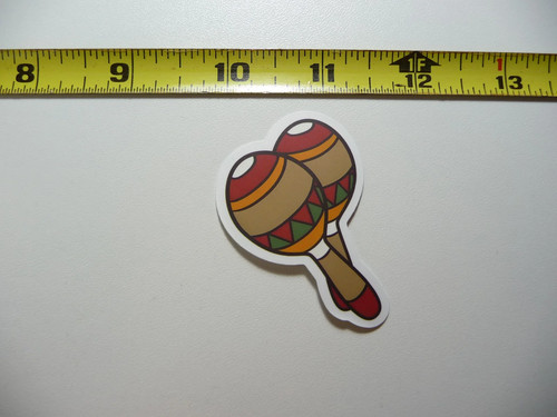 Maracas piccolo adesivo - maracas,