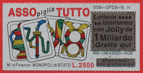 Gratta vinci lotteria asso - gratta,
