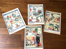 Lotto 4 quaderni a righe degli anni '50/60 a tematica di Pinocchio da cartoleria