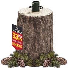 Base Supporto Albero di Natale Tronco Natalizio Attacco Universale Altezza 33 cm