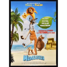 manifesto MADAGASCAR Dreamworks Animation leone giraffa W79
