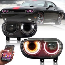 Faro proiettore Vland RGB per Dodge Challenger 2008 2009 2010 2011 2012 2013 2014