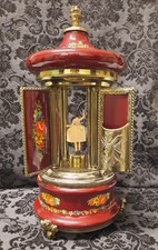 Lipstick Cigarette Holder Music Box Carousel  Ballerina Vintage Italy