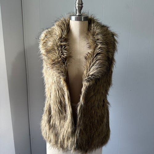 Gilet marrone pelliccia