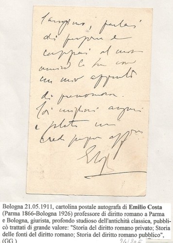 Bologna 1911 prof - bologna, 21.5.1911.