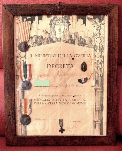 Diploma medaglie 1915 1918 - e,