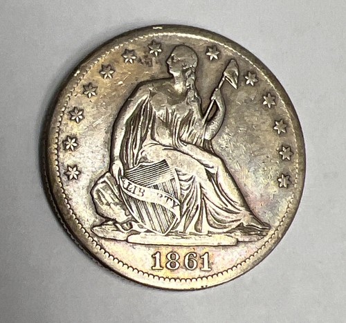 1861 mezzo dollaro seduto - dollaro,